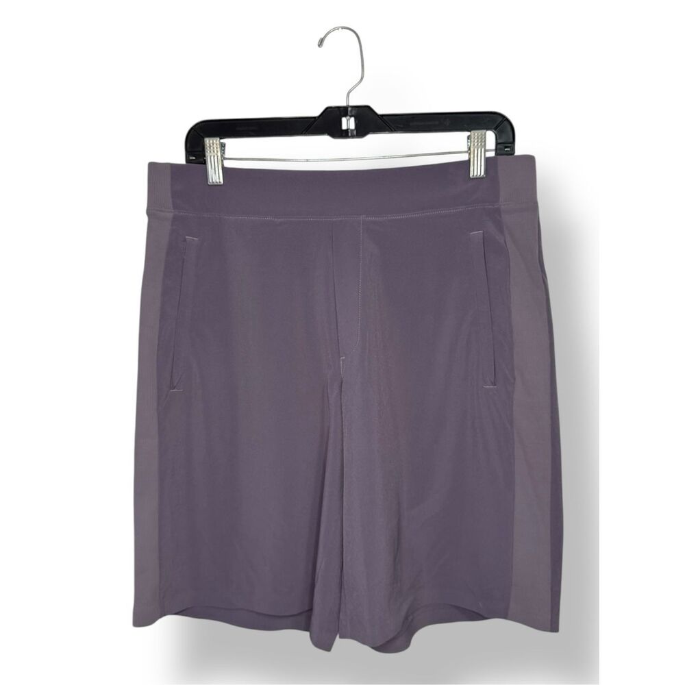 Athleta Brooklyn Bermuda Shorts Women’s 12 Activewear Tempest Violet Gorpcore - Picture 1 of 6